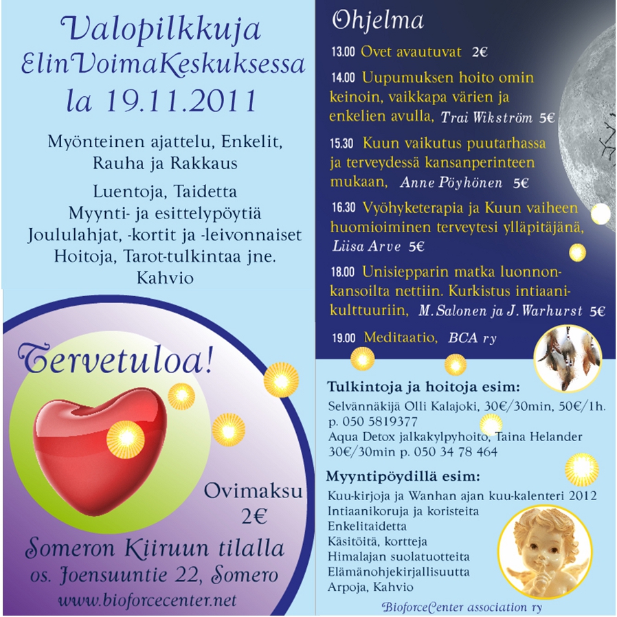 Valopilkkuja ElinVoimaKeskuksessa 2011